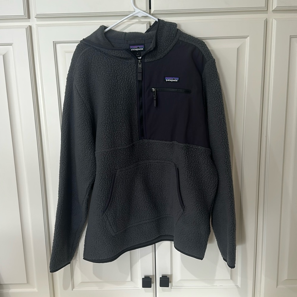 Patagonia Quarter Zip Sherpa Hoodie